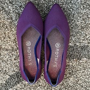 Rothy’s Point flats in Purple size 7